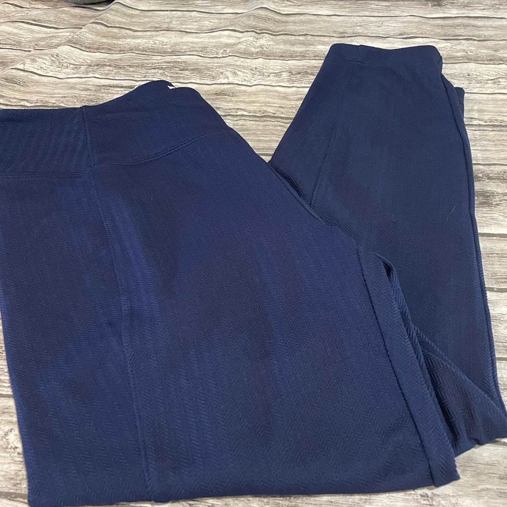Navy blue stretch pants